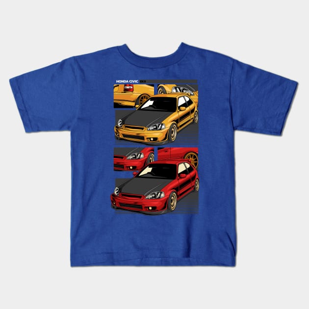 EK9 Art Collection Kids T-Shirt by Harrisaputra